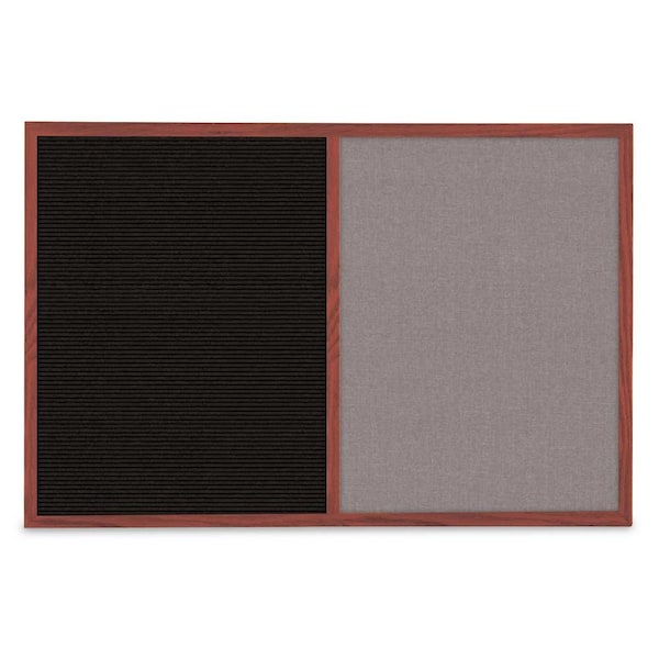 Slim Style Indoor Enclosed Corkboard, 36
